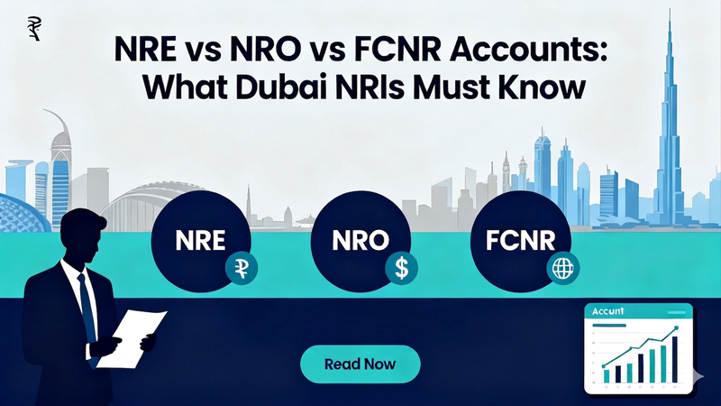 NRE vs NRO vs FCNR Accounts: What Dubai NRIs Must Know